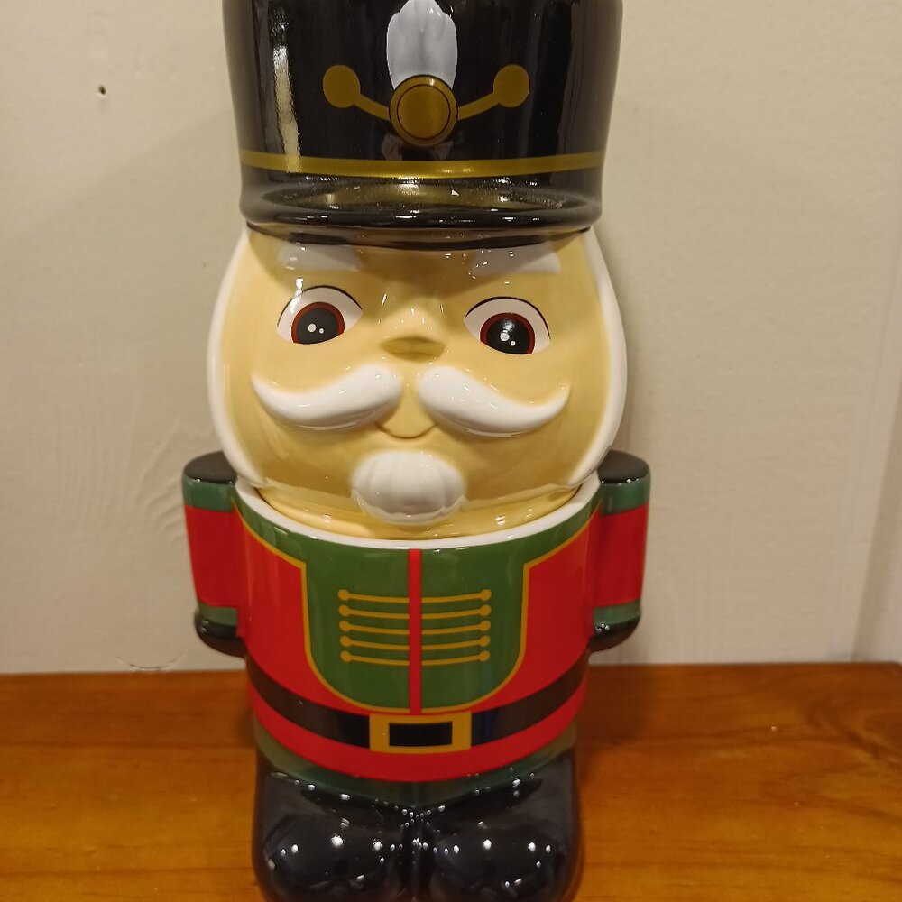 DEI Nutcracker Cookie Jar (NWOT) - Picture 3 of 4